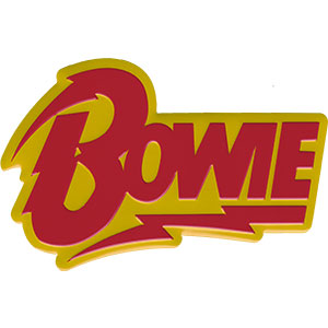 David Bowie - Bolt Logo Enamel Lapel Pin Badge