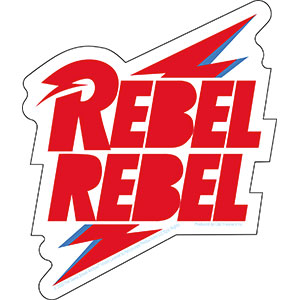 David Bowie - Rebel Rebel Bolt - Sticker