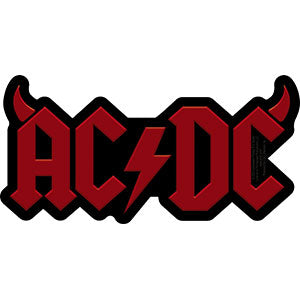 AC/DC - Logo With Horns - Sticker