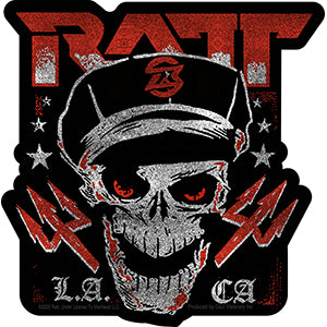 RATT - Logo With Skull - Sticker