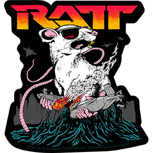 RATT - Logo With Sunglasses - Sticker