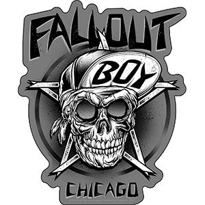 Fall Out Boy - Chicago Skull Sticker
