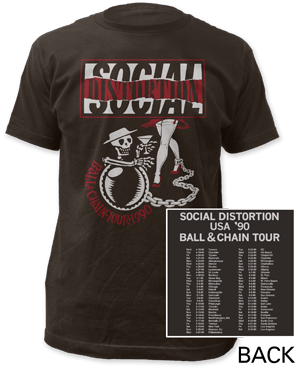 Social Distortion - Ball & Chain Tour T-Shirt