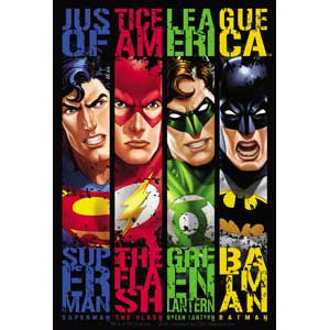 Justice League - Banner Sticker