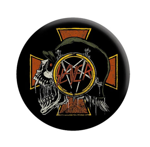 Slayer - Skull Cross Pinback Button (Pack Of 2)