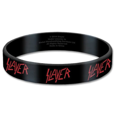 Slayer - Rubber Bracelet Wristband - Logo - UK Import - Licensed New In Pack