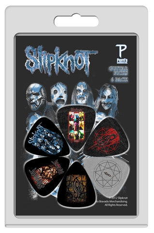Slipknot - Guitar Pick Set - 6 Picks - Tribal Masks Design