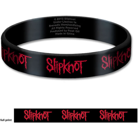 Slipknot - Rubber Bracelet Wristband - Logo - UK Import - Licensed New In Pack