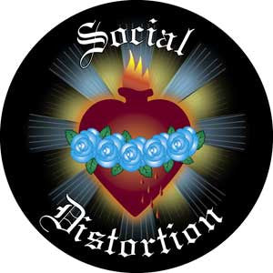 Social Distortion - Heart Roses Magnet