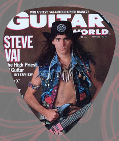 Steve Vai - Guitar Pick - Guitar World - Celluloid - Pack Of 2 - Whitesnake