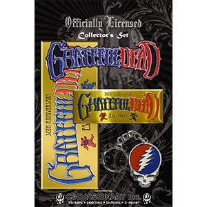 Grateful Dead - Keychain, Sticker, Emblem, Patch - Collector's Set Pack