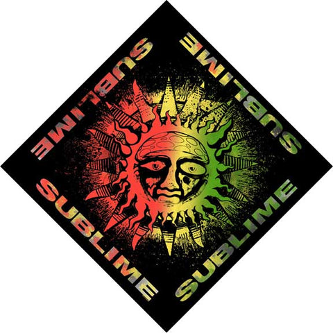Sublime - Bandana - Sun Logo - Rasta Black