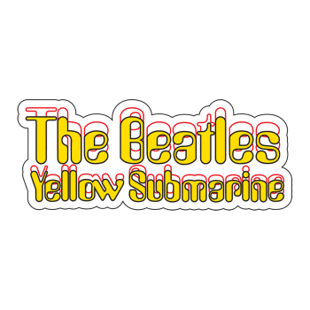 The Beatles - Yellow Submarine Logo - Sticker