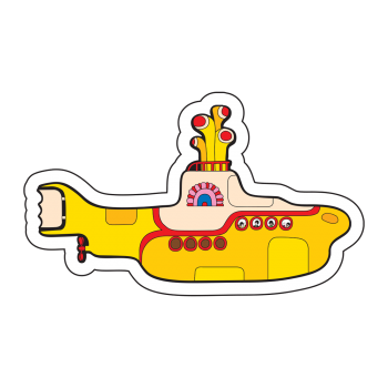 The Beatles - Yellow Submarine - Sticker – Rock Merch Universe