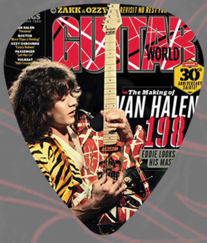 Eddie Van Halen - Guitar Pick - Guitar World Magazine *Pack Of 2*
