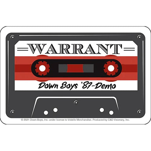 Warrant - Down Boys Demo - Sticker