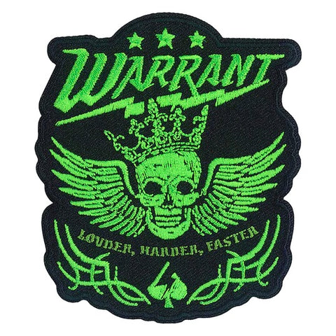 Warrant - Green Skull - Patch