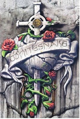 Whitesnake - Poster - Skull Roses-David Coverdale Licensed New In Plastic Rolled