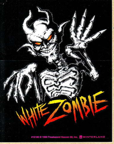 White Zombie - Sticker - Skeleton Logo