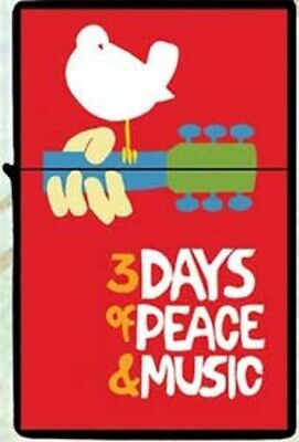 Woodstock - Lighter -Bird Guitar-Flip Top-Refill -Collector's